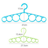 7 Ring Hole Round Tie European Clothes Scarves Storage Rack Cloth Rotate Save Space Closet Organizer Scarf Hanger Hangers