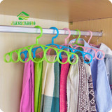7 Ring Hole Round Tie European Clothes Scarves Storage Rack Cloth Rotate Save Space Closet Organizer Scarf Hanger Hangers