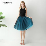 7 Layers 60cm Long Women Skirt Princess Tutu Tulle Skirts Fashion Ball Gown Lolita Skirt Summer Saias Femininas faldas Jupe