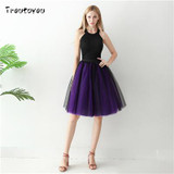 7 Layers 60cm Long Women Skirt Princess Tutu Tulle Skirts Fashion Ball Gown Lolita Skirt Summer Saias Femininas faldas Jupe