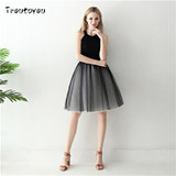 7 Layers 60cm Long Women Skirt Princess Tutu Tulle Skirts Fashion Ball Gown Lolita Skirt Summer Saias Femininas faldas Jupe