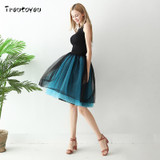 7 Layers 60cm Long Women Skirt Princess Tutu Tulle Skirts Fashion Ball Gown Lolita Skirt Summer Saias Femininas faldas Jupe