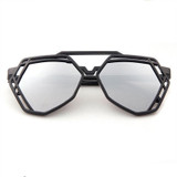 7 Colors Women  Fashion Polygonal Hollow Sunglasses Brand Designer Luxury Sun Glasses For Men Women