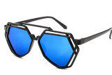 7 Colors Women  Fashion Irregular Polygonal Hollow Sunglasses Brand Desinger Luxury Sun Glasses For Men Women