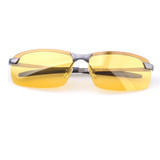 65-13-143 Aluminum magnesium polarized night vision goggles night driving goggles fishing oculos de sol masculine gafas de sol m