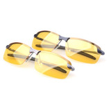65-13-143 Aluminum magnesium polarized night vision goggles night driving goggles fishing oculos de sol masculine gafas de sol m