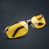 65-13-143 Aluminum magnesium polarized night vision goggles night driving goggles fishing oculos de sol masculine gafas de sol m
