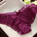 6475 Sexy Cozy Women Lace Cotton Bra Set  Embroidery Underwear Push Up Bra and Briefs