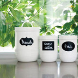 60pcs/set Bottle Sticker Kitchen Storage Bottles Jars Sticker Lable Blackboard Chalkboard for Home Wedding Party Oval Shape