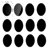 60pcs/set Bottle Sticker Kitchen Storage Bottles Jars Sticker Lable Blackboard Chalkboard for Home Wedding Party Oval Shape