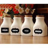 60pcs/set Bottle Sticker Kitchen Storage Bottles Jars Sticker Lable Blackboard Chalkboard for Home Wedding Party Oval Shape