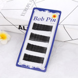 60pcs Girl Headwear Black Clips Bobby Pins Invisible Wavy Grips Salon Barrettes Hairpins Hair Accessories For Women Hairclip