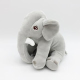 60cm Height Large Plush Elephant Doll Toy Super Soft Kids Sleeping Back Cushion Cute Stuffed Elephant Baby Accompany Doll Toy