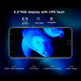 6080mAh OUKITEL K6000 Plus 4G Smartphone Android 7.0 MTK6750T Octa Core 4GB+64GB 16MP 12V/2A 5.5 Inch Fingerprint Mobile Phone