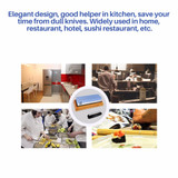 6000# 1000# Double-Sided Kitchen Knife Sharpener Stone Whetstones Tool With Non-Slip Rubber Base Bamboo Holder Best For Kitchen