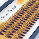 60 PCS fake eyelashes 0.07 C curl false individual eyelashes eyelash extension 8 10 12mm makeup individual lashes non magnetic