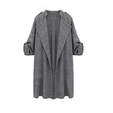 5XL Womens Autumn Spring Warm Open Front Trench Long Cloak Overcoat Waterfall Cardigan Casual Clothes For Lady Casaco Feminino