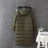 5XL Women Winter Coat Jacket Long Parkas Natural Fox Fur Hooded Outwear Female Snow Overcoat Warm Thicken 2017 Big Size New