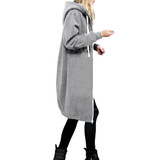 5XL Winter Coats 2018 Fashion Autumn Women Long Hoodies Sweatshirts Coat Casual Pockets Zipper Outerwear Hooded Jacket Plus Size