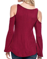 5XL Sexy Lace Crochet V Neck Women Blouse 2017 Autumn Casual Shirts Long Sleeve Blusas Cold Shoulder Top Shirt Plus Size LX053