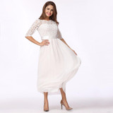 5XL Plus Size Maxi Long Dresses Women Lace Dress Chiffon Dress Long Gown Elegant Wedding Party Dresses female vestidos de festa