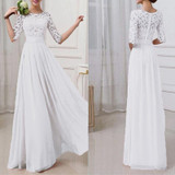 5XL Plus Size Maxi Long Dresses Women Lace Dress Chiffon Dress Long Gown Elegant Wedding Party Dresses female vestidos de festa