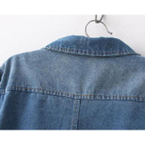 5XL Plus size 2016 Korean Casual Denim Patchwork Overcoats Vintage Loose Long Jeans Coat Spring Autumn Jeans Trench Coat