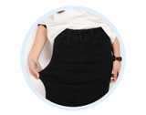 5XL High Waist Pockets Straight Denim Long Skirt Casual Summer Vintage Jupe Femme High Quality Plus Size Denim Skirts TT2412