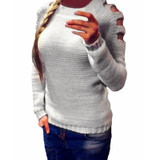 2018 Autumn Sexy Knitted Sweater Women Jumper Long Sleeve Warm Hollow Out Sweaters Loose Casual Pullover Oversized Pull Femme XL