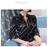 2018 Autumn Floral Chiffon Blouse Women Tops Flare Sleeve Shirt Women Ladies Office Blouse Korean Fashion Blusas Chemise Femme 2018 Autumn Floral Chiffon Blouse Women Tops Flare Sleeve Shirt Women Ladies Office Blouse Korean Fashion Blusas Chemise Femme