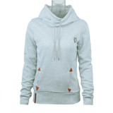 2018 Autumn Fashion Women Hoodie Sweatshirts Self-tie Pockets Pullover Hooded Loose Tops moletom feminino sudaderas mujer XXXL