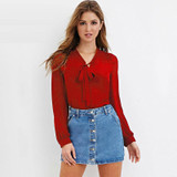 2018 Autumn Fashion Ladies Top V Neck Tops Tee Women Blouse Shirt Long Sleeve Casual Feminine Blouses Plus Size Women Clothing