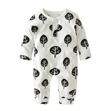 2018 Autumn Fashion Baby Boys Girls Clothes Newborn Toddler Cartoon Printing Jumpsuit Infant Clothing Set