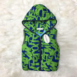 2018 Autumn Boy Vests Jacket Kids Clothes Print Fashion Children Clothing Hooded Waistcoats Casual Baby Boys Vest Coats
