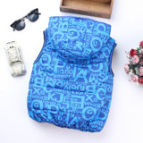2018 Autumn Boy Vests Jacket Kids Clothes Print Fashion Children Clothing Hooded Waistcoats Casual Baby Boys Vest Coats