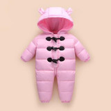 2017Winter Jumpsuit Kids Baby Snowsuit 90% Duck Down Jacket for Girls Coats Park For Boys Overalls Snow Wear Children's Clothing