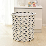 2017Top Quality Waterproof Canvas Sheets Laundry Clothes Storage Basket Folding Storage Box Environmental Storage Laundry Basket