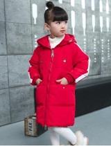 Boys Girls Winter Duck Down Jacket Kids Thick Clothes Outerwears with Hooded for Russia Cold -30 Degree Warm Coat Parka
