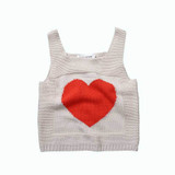 Boys Girls Vests Jacket Kids Clothes Knitting Fashion Heart Children Clothing Girl Waistcoat Spring Autumn Casual Baby Boys Ves