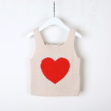 Boys Girls Vests Jacket Kids Clothes Knitting Fashion Heart Children Clothing Girl Waistcoat Spring Autumn Casual Baby Boys Ves