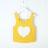 Boys Girls Vests Jacket Kids Clothes Knitting Fashion Heart Children Clothing Girl Waistcoat Spring Autumn Casual Baby Boys Ves