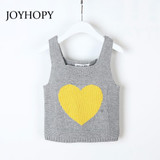 Boys Girls Vests Jacket Kids Clothes Knitting Fashion Heart Children Clothing Girl Waistcoat Spring Autumn Casual Baby Boys Ves