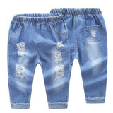 Boys Clothing Jeans for Autumn Denim Cotton Pants For Boys Kids Clothes Trousers Sold Hole Jeans Children Clothing Jeans