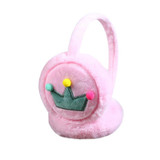 Boys and Girls Winter Ear Warmer Cute Faux Rabbit Fur Cartoon Crown Plush Children Earmuffs Thicken Kids Ear Muffs