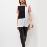 Boyfriend Style 2016 Summer Plus Size 6XL Loose Casual Long Blusas For Women Patchwork Chiffon Blouse XXXXL 5XL Tops Shirt