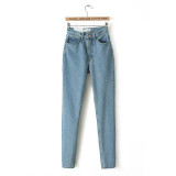 Boyfriend Jeans For Women High Waist Jeans Pencil Pants Denim Trousers Female Casual Black Jeans Ladies Pants 2016 High Quality