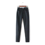 Boyfriend Jeans For Women High Waist Jeans Pencil Pants Denim Trousers Female Casual Black Jeans Ladies Pants 2016 High Quality