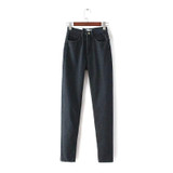 Boyfriend Jeans For Women High Waist Jeans Pencil Pants Denim Trousers Female Casual Black Jeans Ladies Pants 2016 High Quality