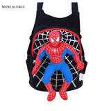 Boy Spiderman Backpack Cute Plush School Bag Cartoon Kindergarten Backpacks Cotton Children Mochila Infant Child Kids Bags Gift