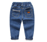 Boy sembroidery jeans 2017 Fashion Boys Jeans for Spring Fall Children's Denim Trousers Kids Blue Designed Pants free shipping
